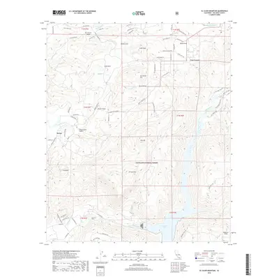 2018 Map of El Cajon Mountain, 2018 Print