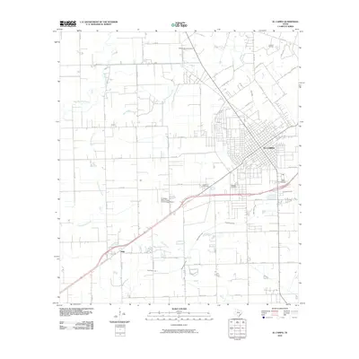 2010 Map of El Campo, 2010 Print