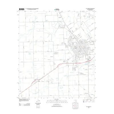 2013 Map of El Campo, 2013 Print