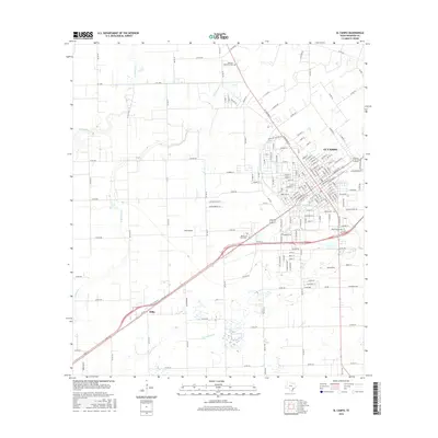 2016 Map of El Campo, 2016 Print