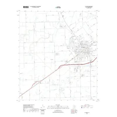 2019 Map of El Campo, 2019 Print
