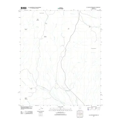 2011 Map of El Capitan Mountain, 2011 Print