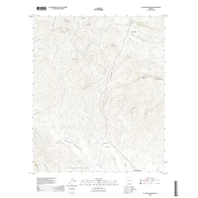 2026 Map of El Capitan Mountain, 2026 Print