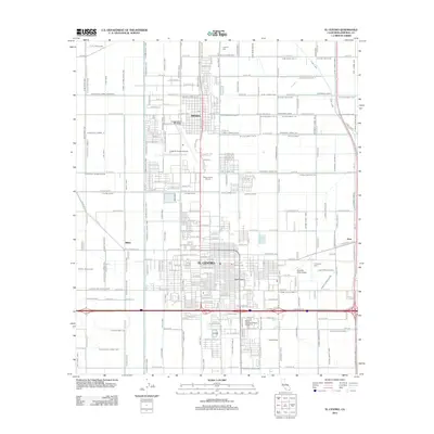 2012 Map of El Centro, 2012 Print