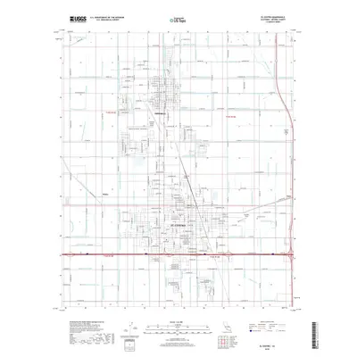 2018 Map of El Centro, 2018 Print