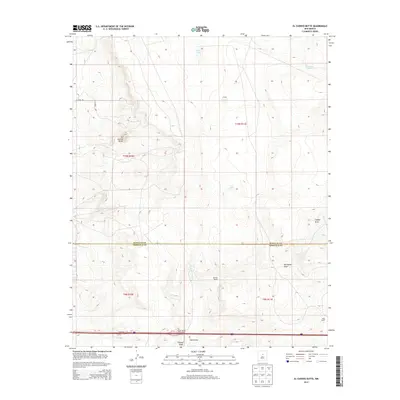 2013 Map of El Cuervo Butte, 2013 Print