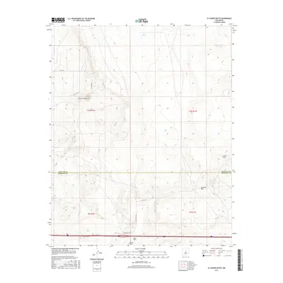 2017 Map of El Cuervo Butte, 2017 Print