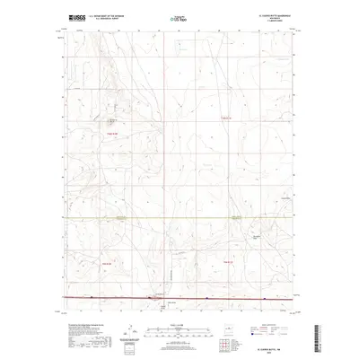 2020 Map of El Cuervo Butte, 2020 Print