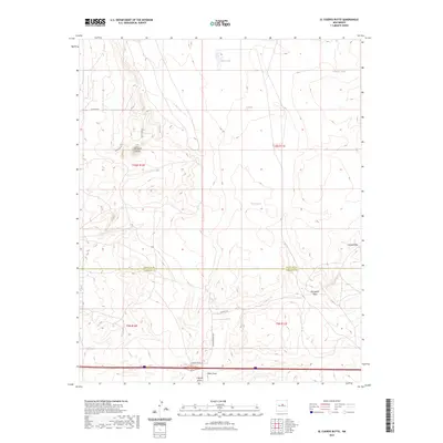 2023 Map of El Cuervo Butte, 2023 Print