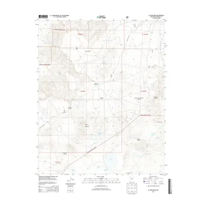 2013 Map of El Dado Mesa, 2013 Print