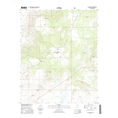 2017 Map of El Dado Mesa, 2017 Print