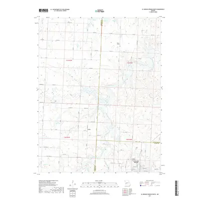 2017 Map of El Dorado Springs North, 2017 Print