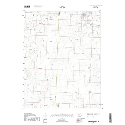 2017 Map of El Dorado Springs South, 2017 Print