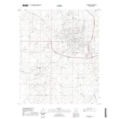 2020 Map of El Dorado West, 2020 Print