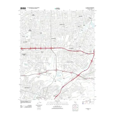 2012 Map of El Monte, 2012 Print