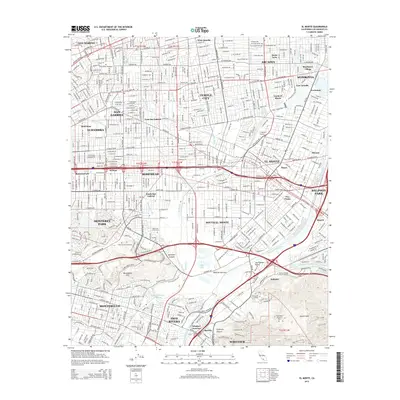 2015 Map of El Monte, 2015 Print