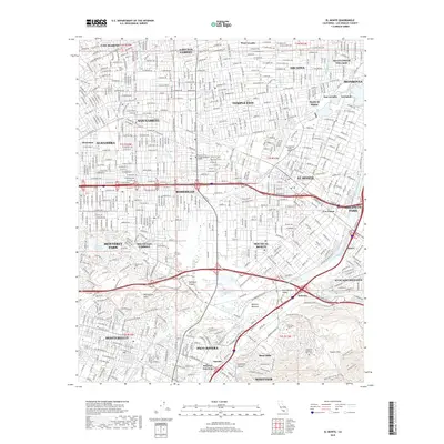 2018 Map of El Monte, 2018 Print