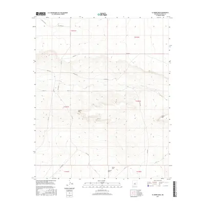 2017 Map of El Morro Mesa, 2017 Print