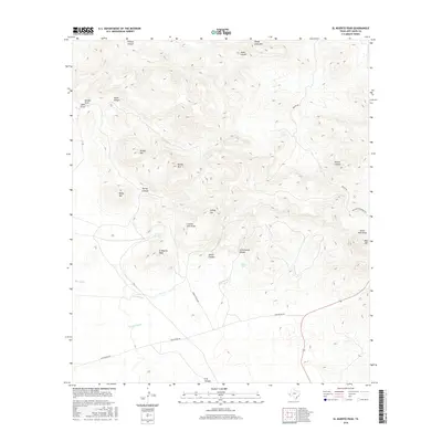 2016 Map of El Muerto Peak, 2016 Print