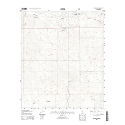2013 Map of El Paso Canyon, 2013 Print
