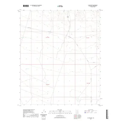 2020 Map of El Paso Draw, 2020 Print