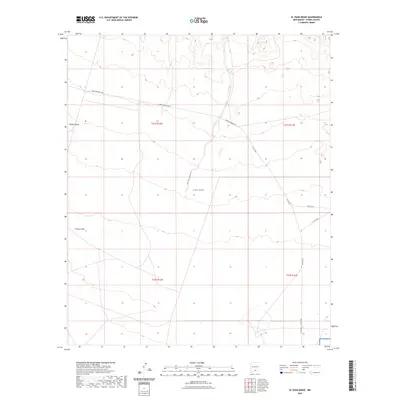 2023 Map of El Paso Draw, 2023 Print