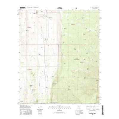 2017 Map of El Paso Gap, 2017 Print