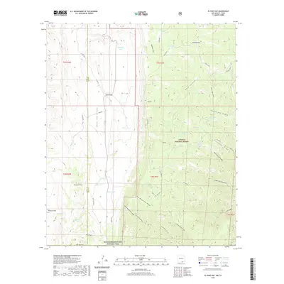 2020 Map of El Paso Gap, 2020 Print