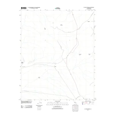2012 Map of El Paso Peaks, 2012 Print