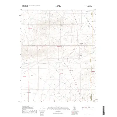 2018 Map of El Paso Peaks, 2018 Print