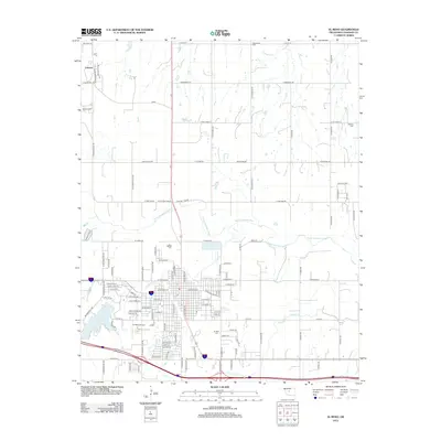 2012 Map of El Reno, 2012 Print