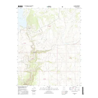2017 Map of El Vado, 2017 Print