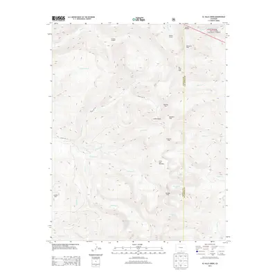 2013 Map of El Valle Creek, 2013 Print