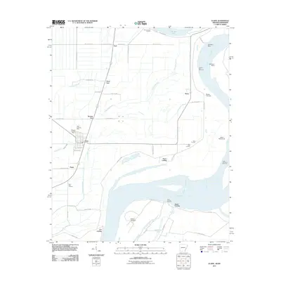 2011 Map of Elaine, 2011 Print