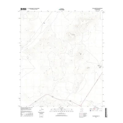 2016 Map of Elam Mountain, 2016 Print