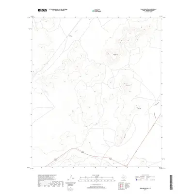 2019 Map of Elam Mountain, 2019 Print
