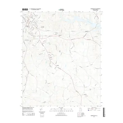 2014 Map of Elberton East, 2014 Print