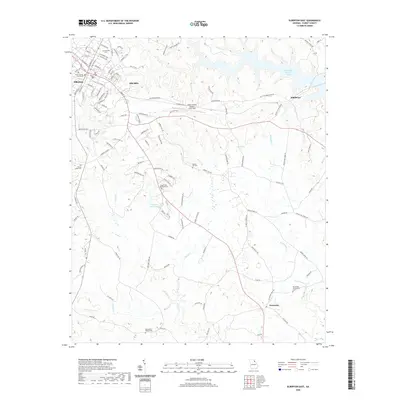 2020 Map of Elberton East, 2020 Print