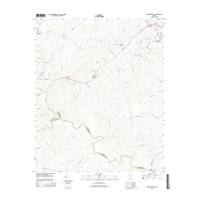 2014 Map of Elberton West, 2014 Print
