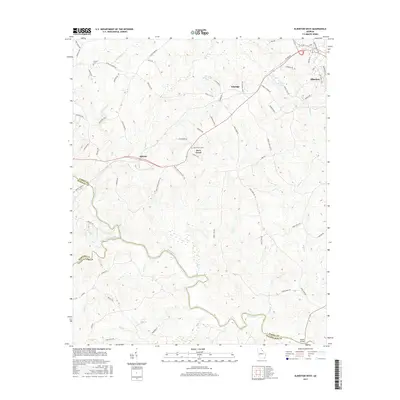 2017 Map of Elberton West, 2017 Print