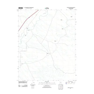 2011 Map of Elbow Canyon, 2011 Print