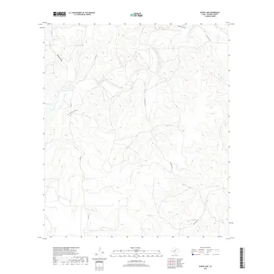 2019 Map of Elbow Lake, 2019 Print
