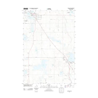 2013 Map of Elbow Lake, 2013 Print