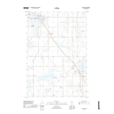 2019 Map of Elbow Lake, 2019 Print