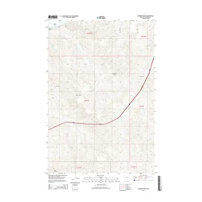 2014 Map of Eldering Ranch, 2014 Print
