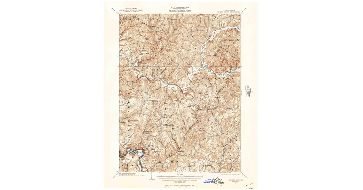 Old Maps of Avonmore PA for Metal - Elders Ridge Armstrong County Pa Usgs Topo 1902 P1957 Og 1200x630 