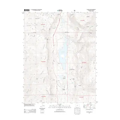 2013 Map of Electra Lake, 2013 Print