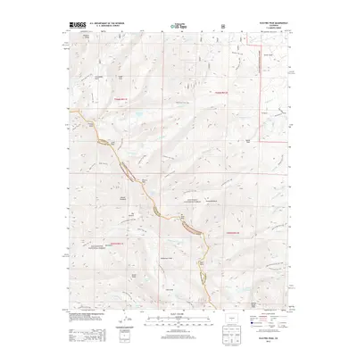 2013 Map of Electric Peak, 2013 Print