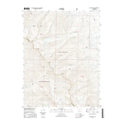 2016 Map of Electric Peak, 2016 Print