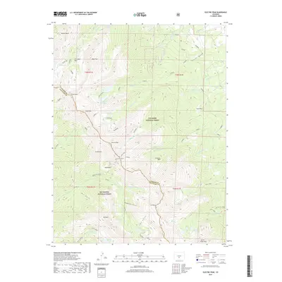 2019 Map of Electric Peak, 2019 Print
